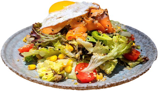 [NR101] 【營養元素系列】基本營養沙律 - 煙三文魚Smoked Salmon Salad with Yuzu Dressing